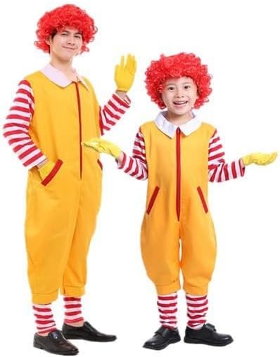 McDonald's コスプレ衣装 セット Amazon.co.jp: 【マクドナルド ドナルド 風】マック 仮装